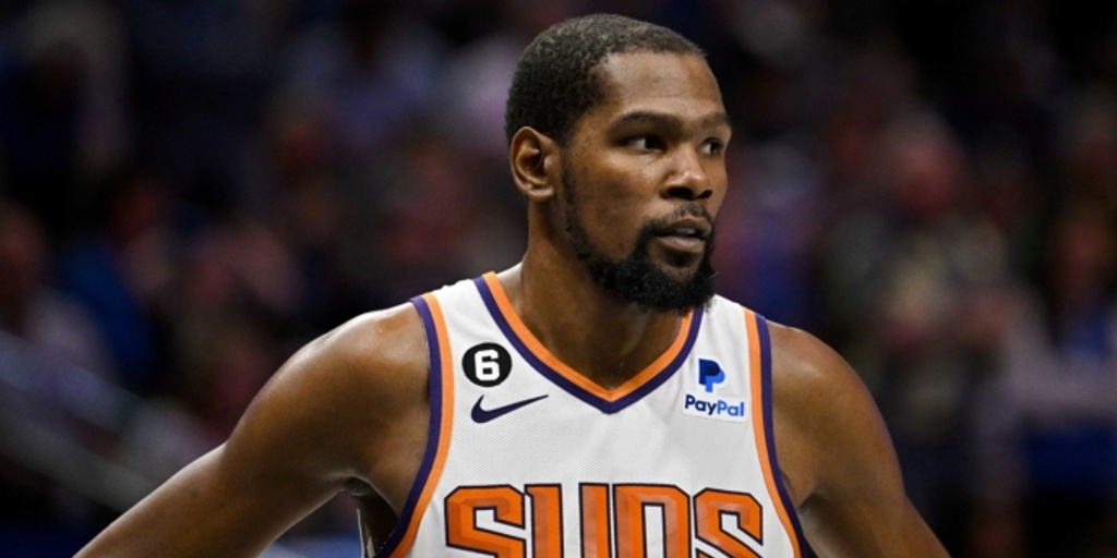 Suns' Kevin Durant expected to miss 2-3 weeks with sprained ankle